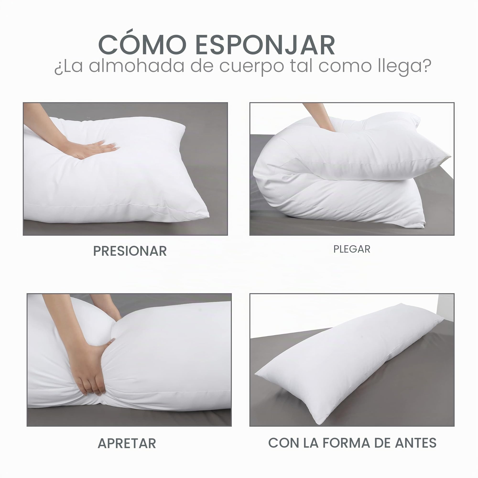 Utopia Bedding - Almohada de Cuerpo Entero Ultra Suave para Dormir, 1 Unidad