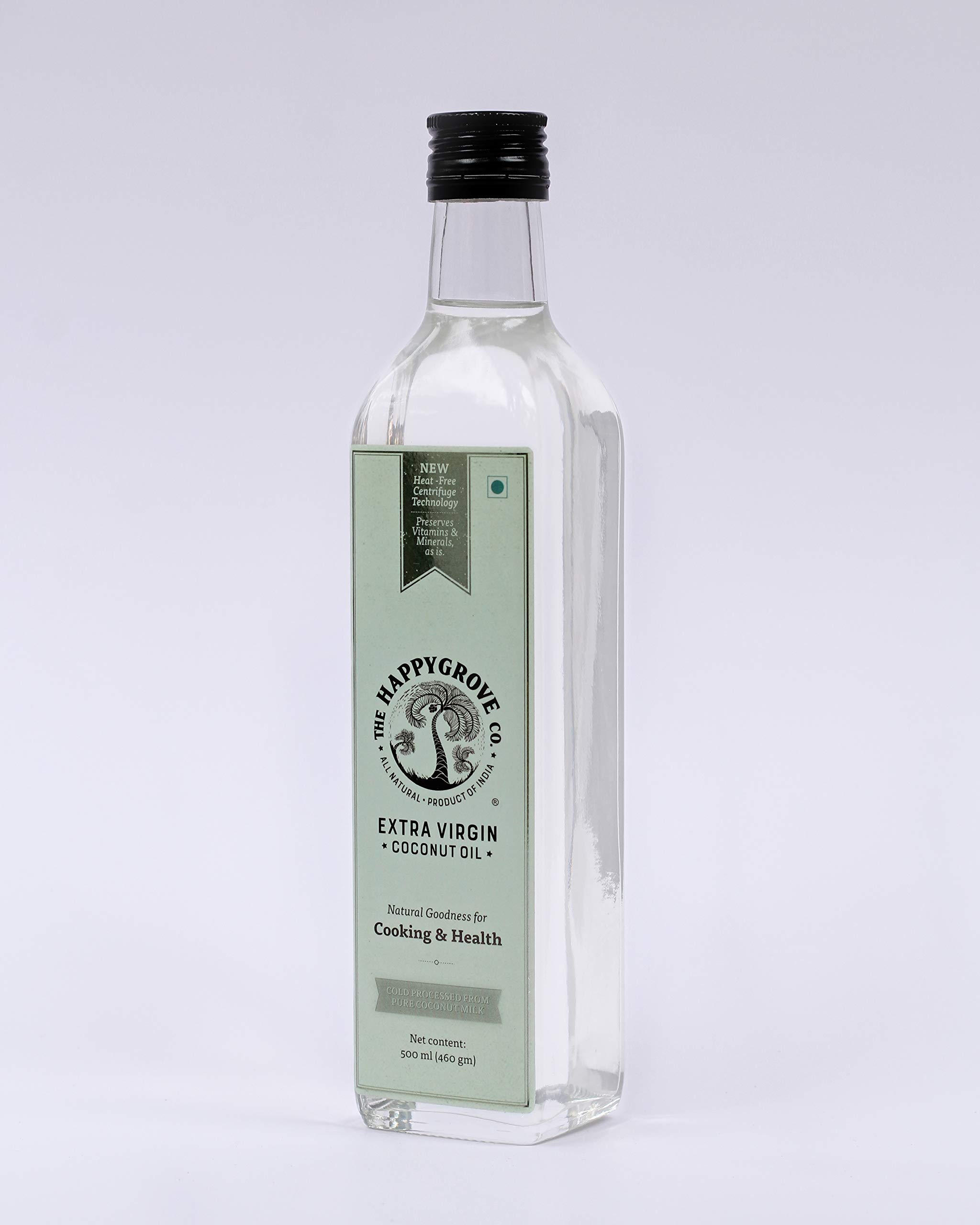 The HappyGrove Co. Cold Processed Extra Virgin Coconut Oil, 500ml Glass Bottle (B084DVRW8J) Amazon Price History, Amazon Price Tracker
