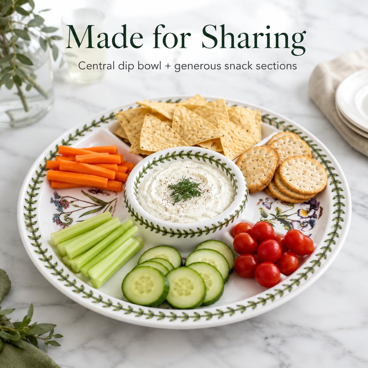 Portmeirion Botanic Garden Chip and Dip by Portmeirion