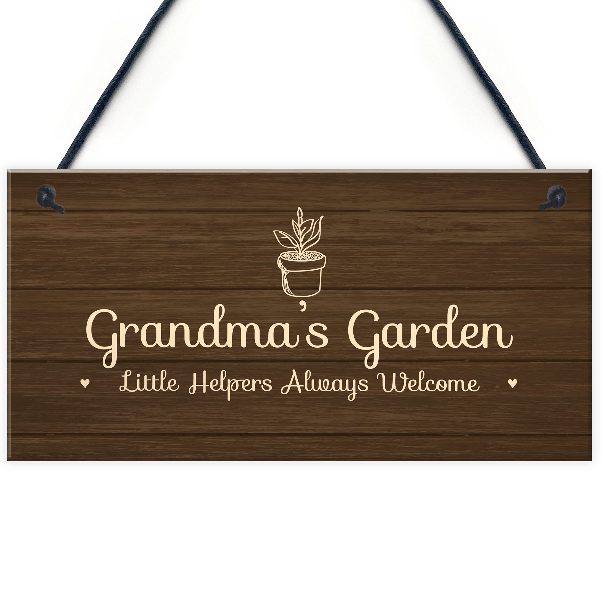 Personalised Garden Sign Nanny Grandma Nan Nanna Gift Home Gift For Her