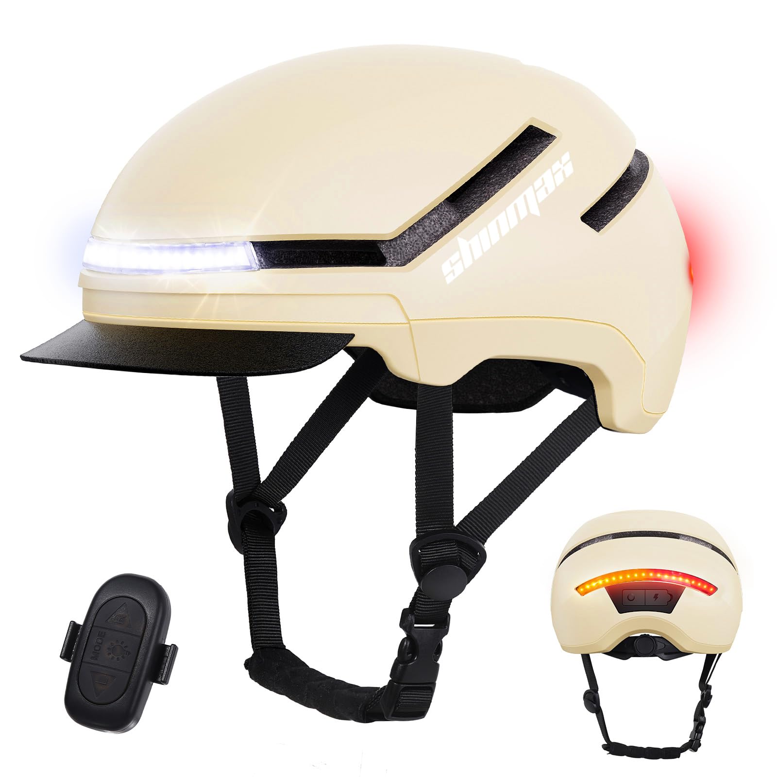 Shinmax Bike Helmet with Turn Signals