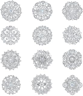 Rhinestone Crystal Brooches Pins for Women Crafts, Bridal Wedding Bouquet Flower Brooch Bulk Set DIY Corsage Broaches Kit