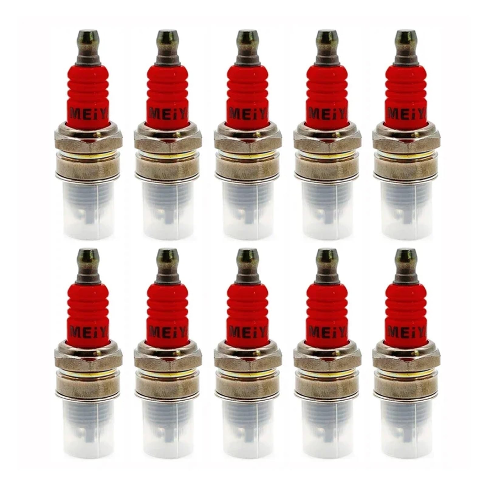 Lot de 10 bougies d'allumage L7TJC for tronçonneuses et débroussailleuses à essence