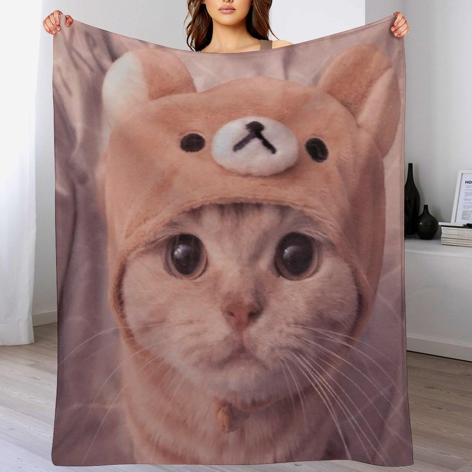 Couverture moelleuse hypoallergénique contre le froid et le stress