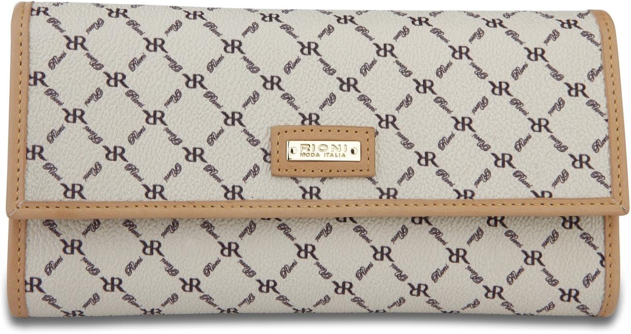 Rioni Signature (Natural) - Checkbook Wallet Stn-w011