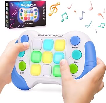 TMGOT Handheld Console Smart Puzzle Game for Kids Light Up Breakthrough & Volume Adjustable - Best Toys Gift