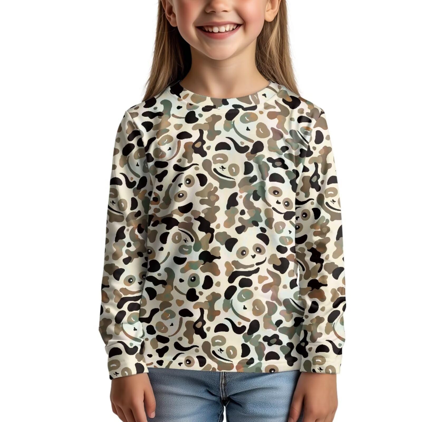 Uourmeti Girls Graphic Tees Long Sleeve T Shirts for Teens Casual Tshirts Junior Sportswear Fall Tops