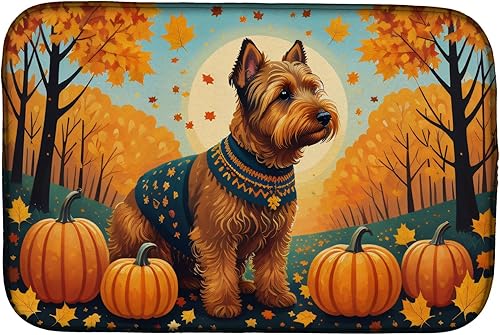 Miniatura 75 de Caroline's Treasures DAC1072DDM Shiba Inu - Tapete de secado de platos absorbente para encimera de cocina, tapete escurridor de platos para SHIBA