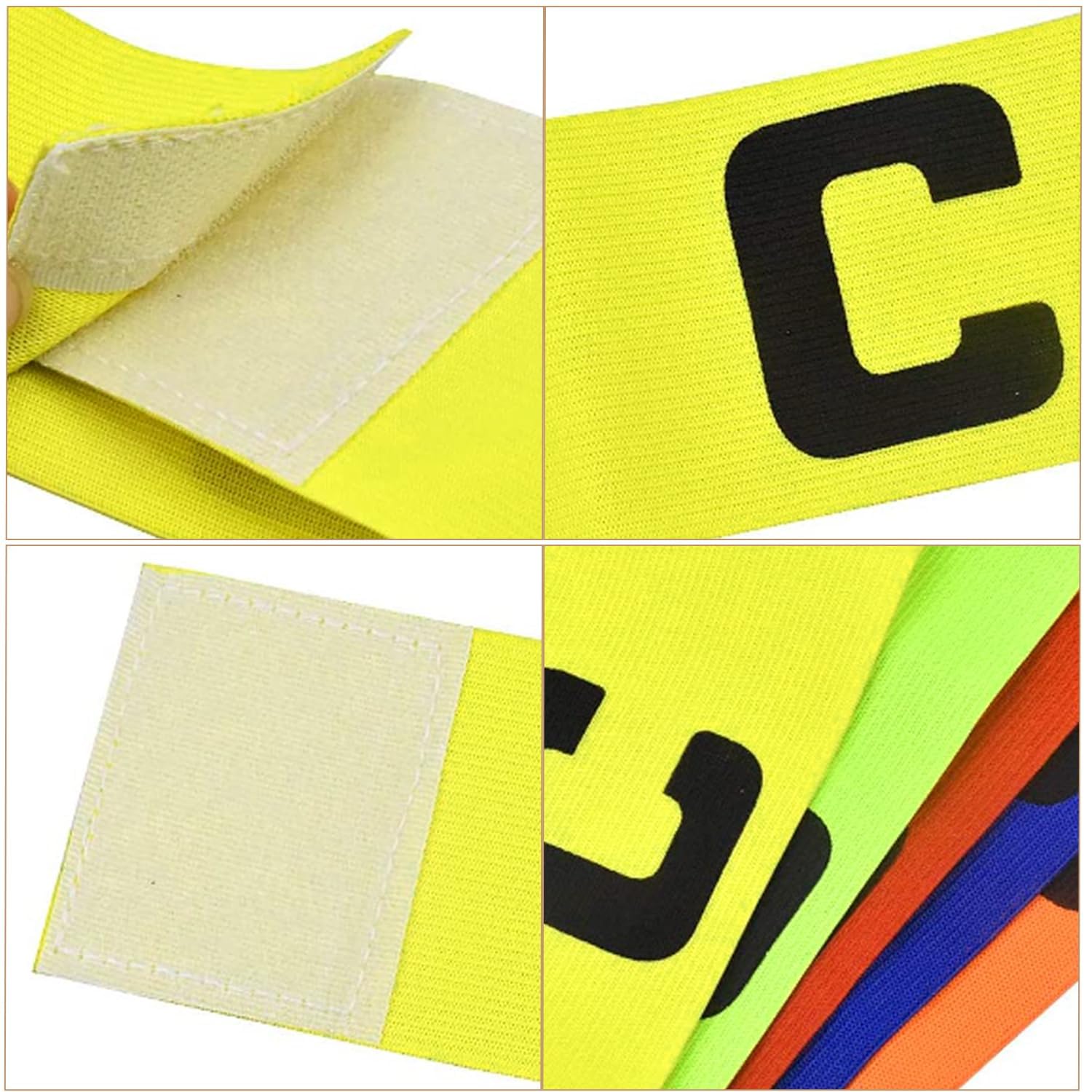 Fascia Da Capitano Calcio 6 Pezzi | Colorate E Regolabili Per Bambini E Adulti - Foto 7