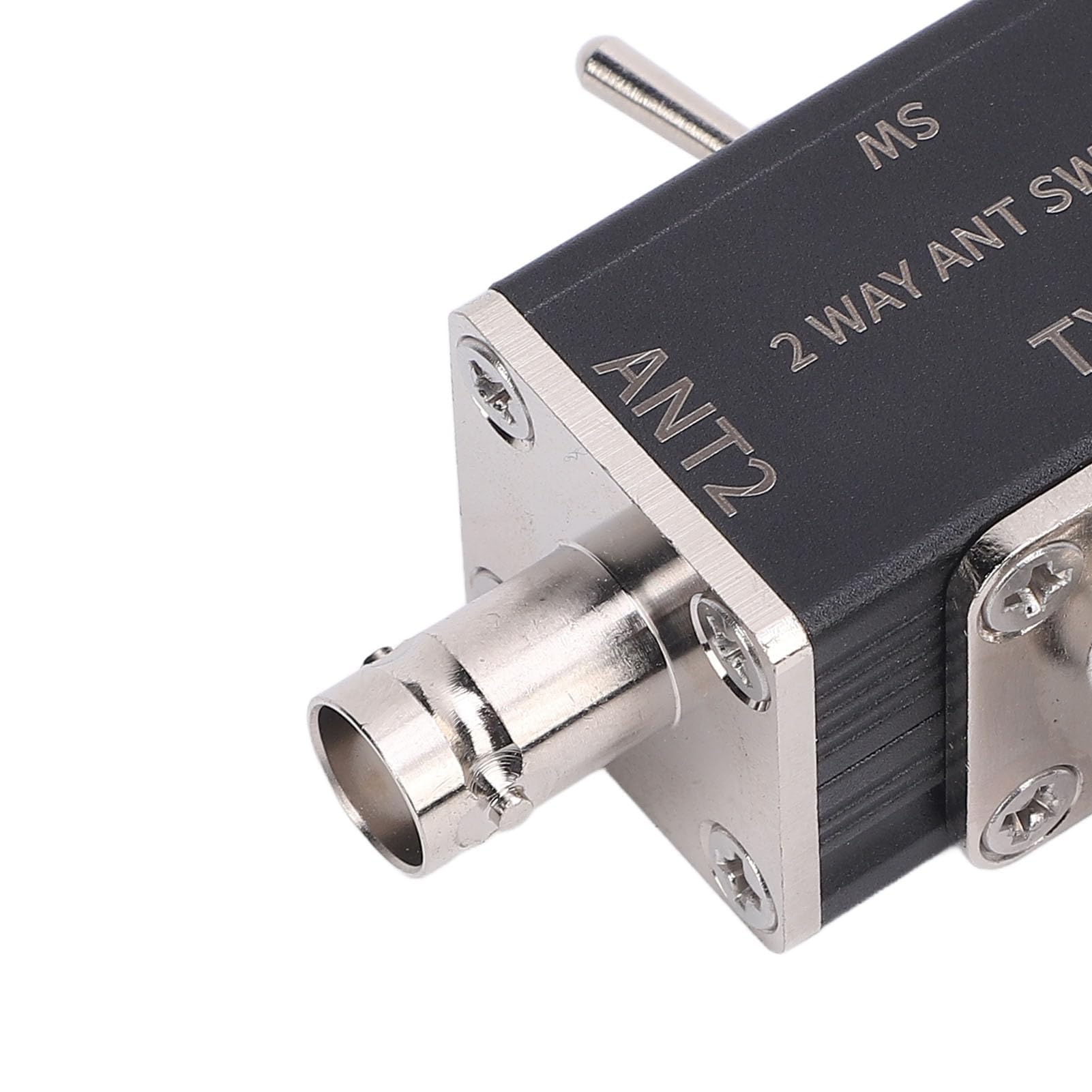 Interruptor de Antena Coaxial Banda Ancha 2 Vías Tres Posiciones 0-50MHz Conector BNC 100W Potencia Máxima Conectores