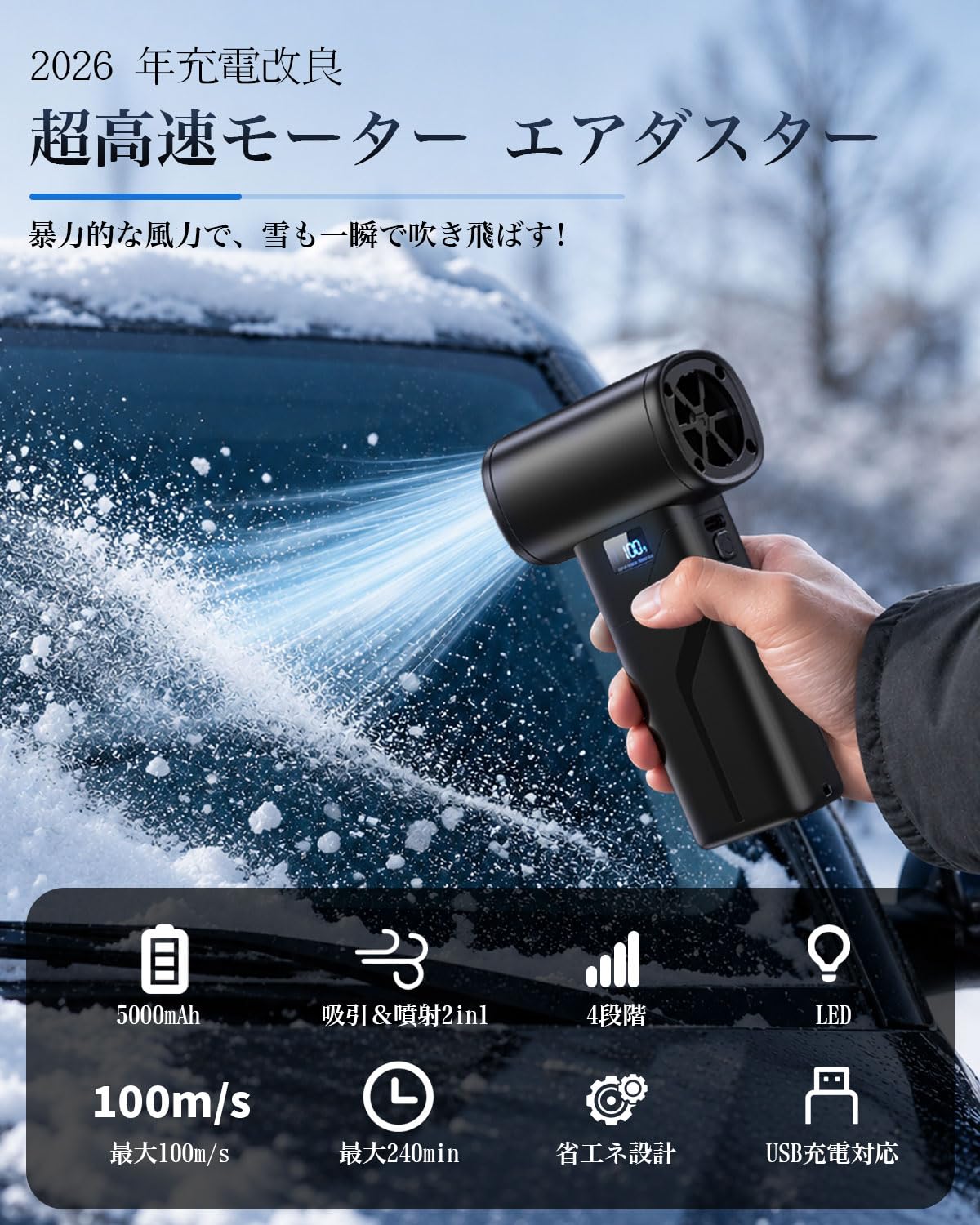 Amazon.co.jp: エアダスター 電動 洗車 ハンディークリーナー 車用掃除