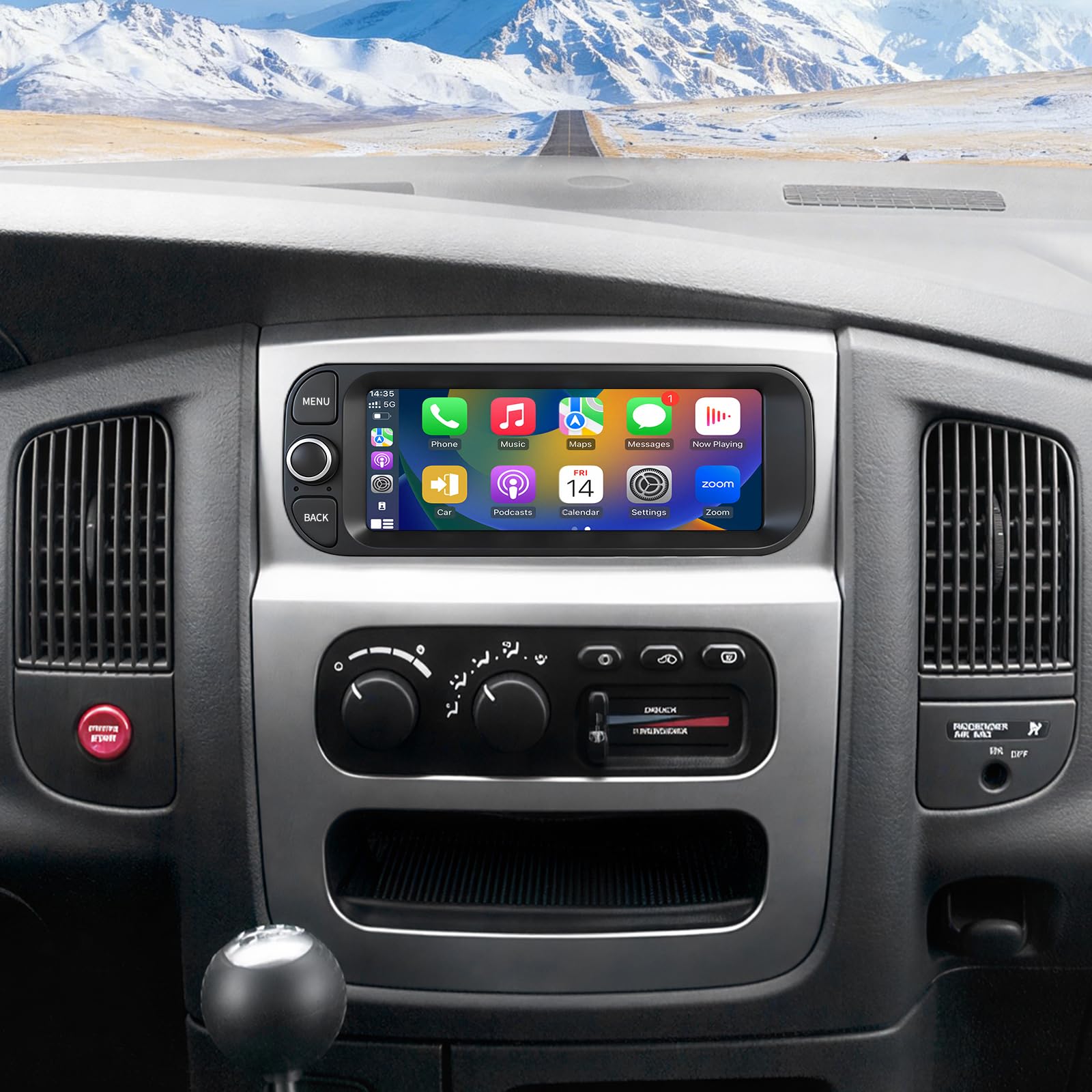 Photo 1 of Car Radio for Dodge Ram 1500 2500 3500 2019-2024 Radio Upgrade with 12.1 inch Vertical Touchscreen Support Wireless CarPlay Android Auto GPS Bluetooth FM SWC 8Core+64GB
