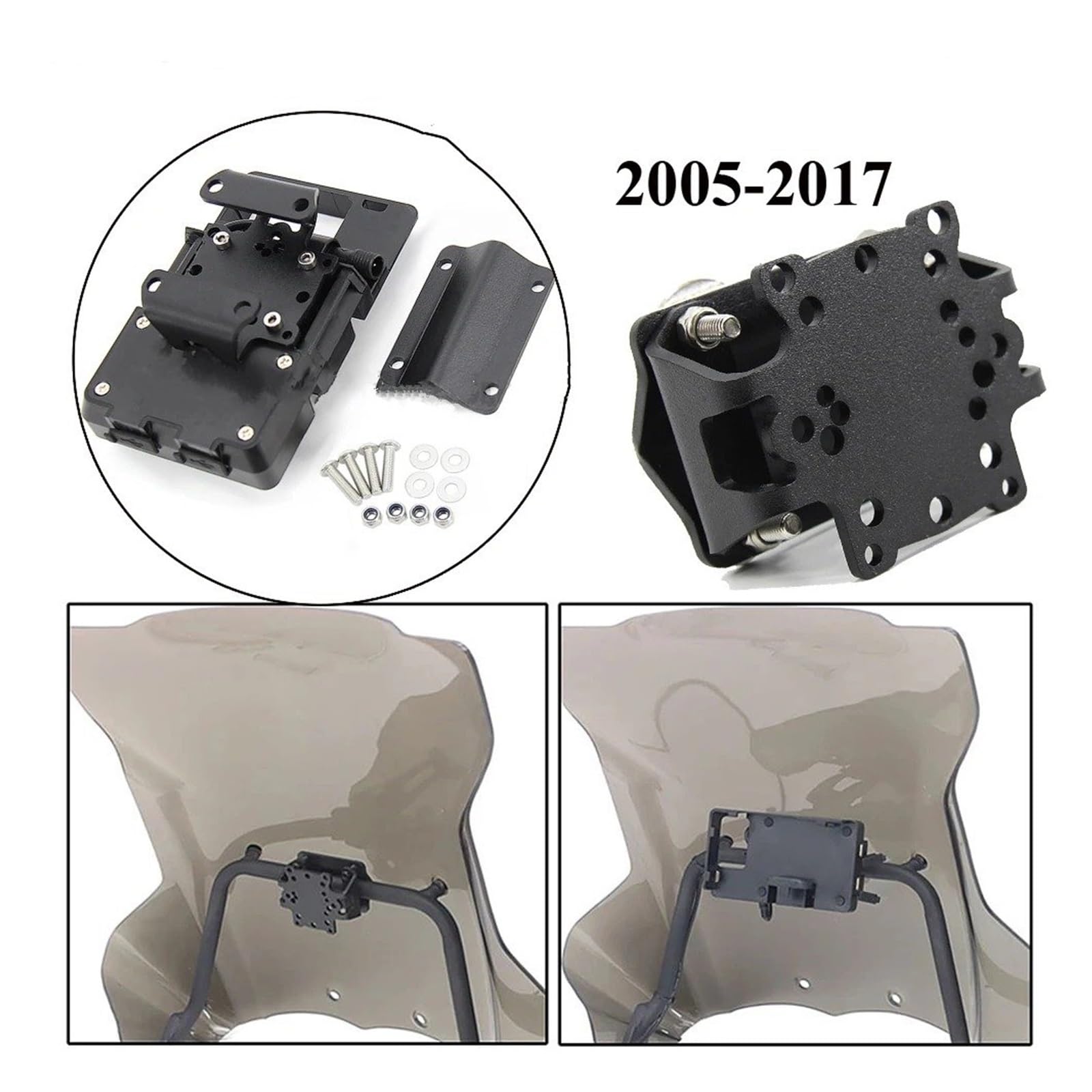 Porta Cellulare Moto Per BMW R 1200GS 1200GS Staffa Di Navigazione | Per Adventure 2005-2017 Staffa Di Navigazione Supporto Per Piastra GPS Per Telefono Cellulare(C)