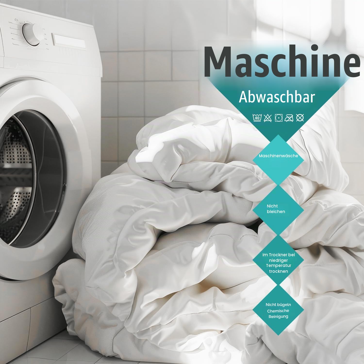 MistyMorning Matratzenauflage für Super-Kingsize-Betten, Hotelqualität, luxuriös, ultraweiche, hypoallergene, schwere Mikrofaser, elastische Bänder, Anti-Milbenschutz (Super-Kingsize-Bett (180 x 200 +