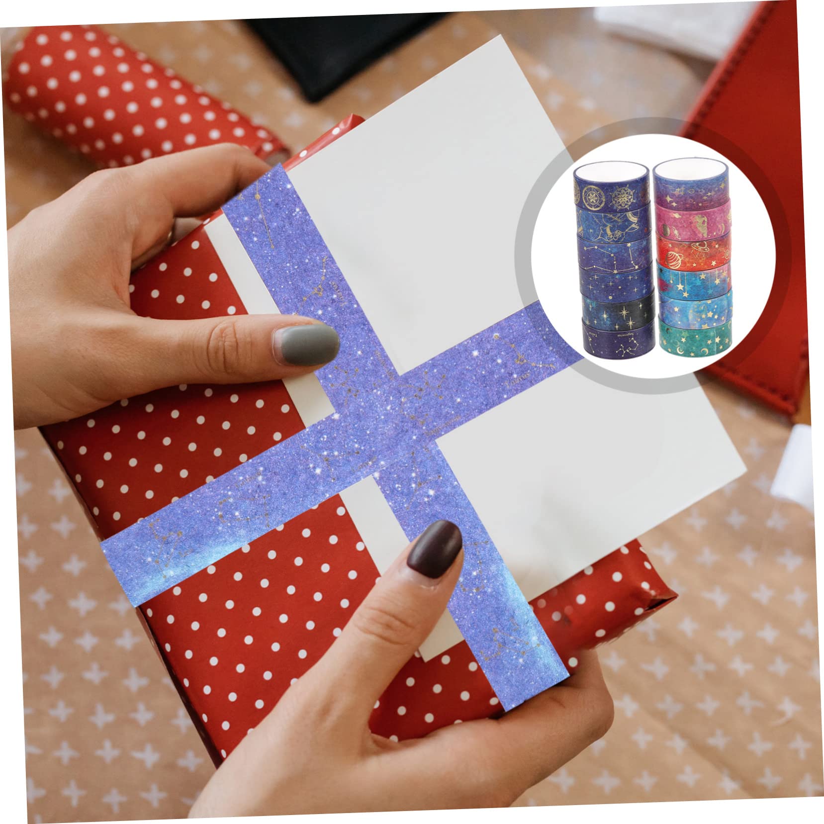 48rollen Washi Tape Sternenhimmel Design Dekorative Klebebänder Für Scrapbooking -projekte Und Journaling Für Und Kreative Bastelarbeiten