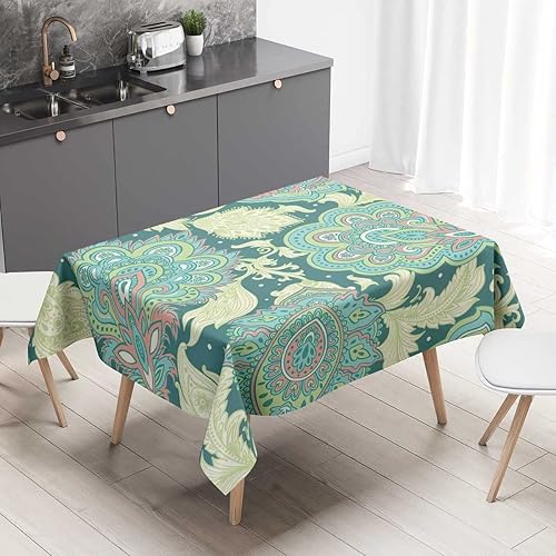 Vista 9 de Mantel Floral Redondo para Mesa De 4 Sillas Picnic Mantel A Prueba De Aceite 30 X 30 Pulgadas