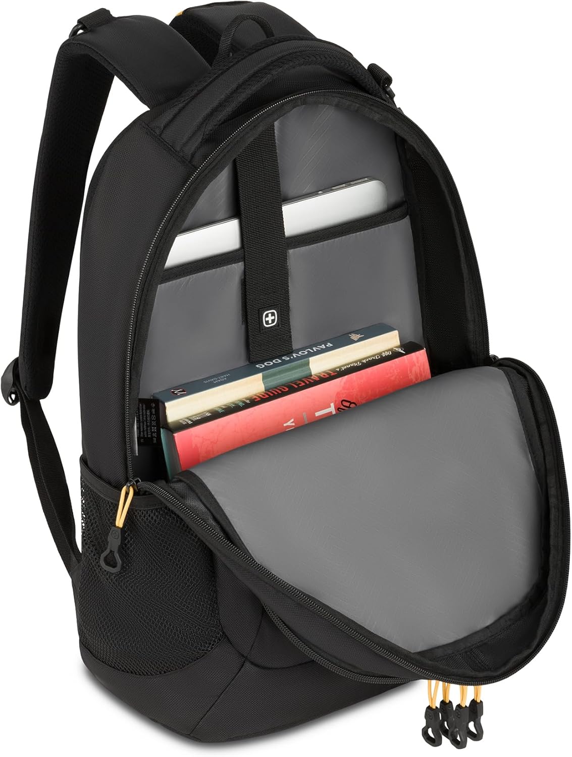 SwissGear Cecil 5505 Laptop Backpack, Black/Gold, 18-Inch - Image 8