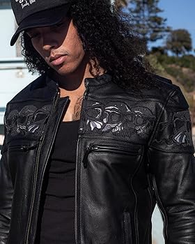 Amazon.com: First Mfg Co - Savage Skulls - Men's Motorcycle Biker
