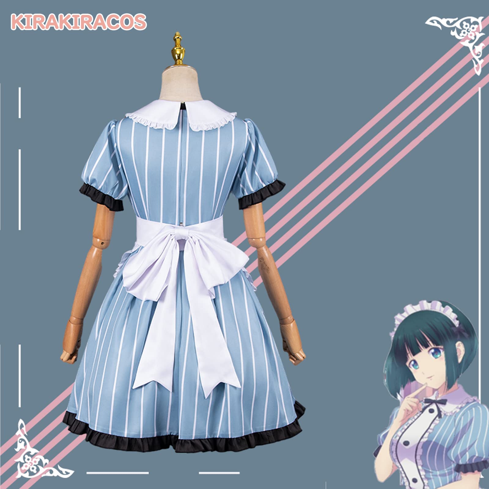 Amazon.co.jp: 女神のカフェテラス コスプレ衣装 ヒロインたちのメイド