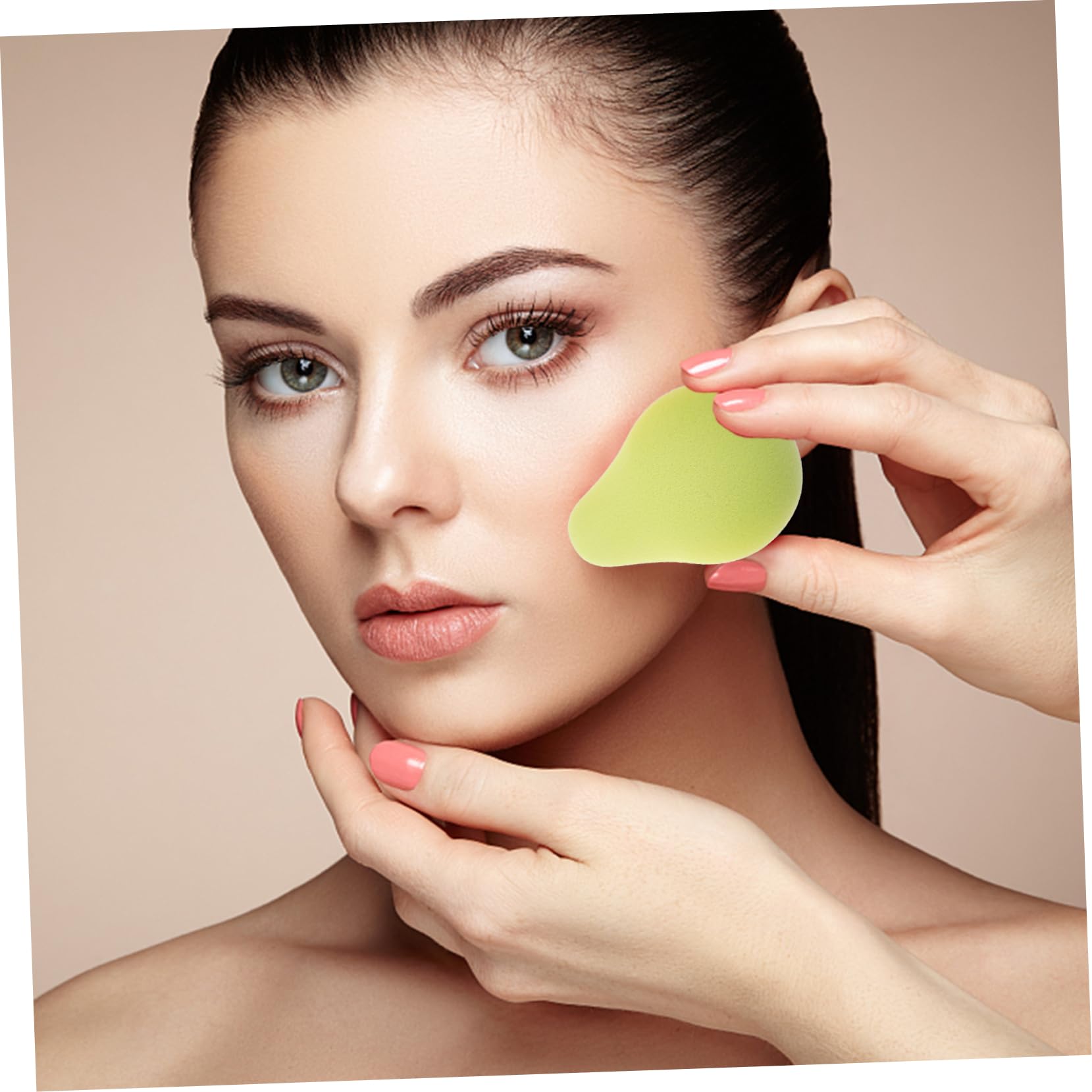 POPETPOP 20pezzi Spugnette Per Make-up Forma Di Frutta Per Fondotinta e Polveri Pulibili e Riutilizzabili Con Custodia Pratica Strumenti Di Bellezza Per Donne