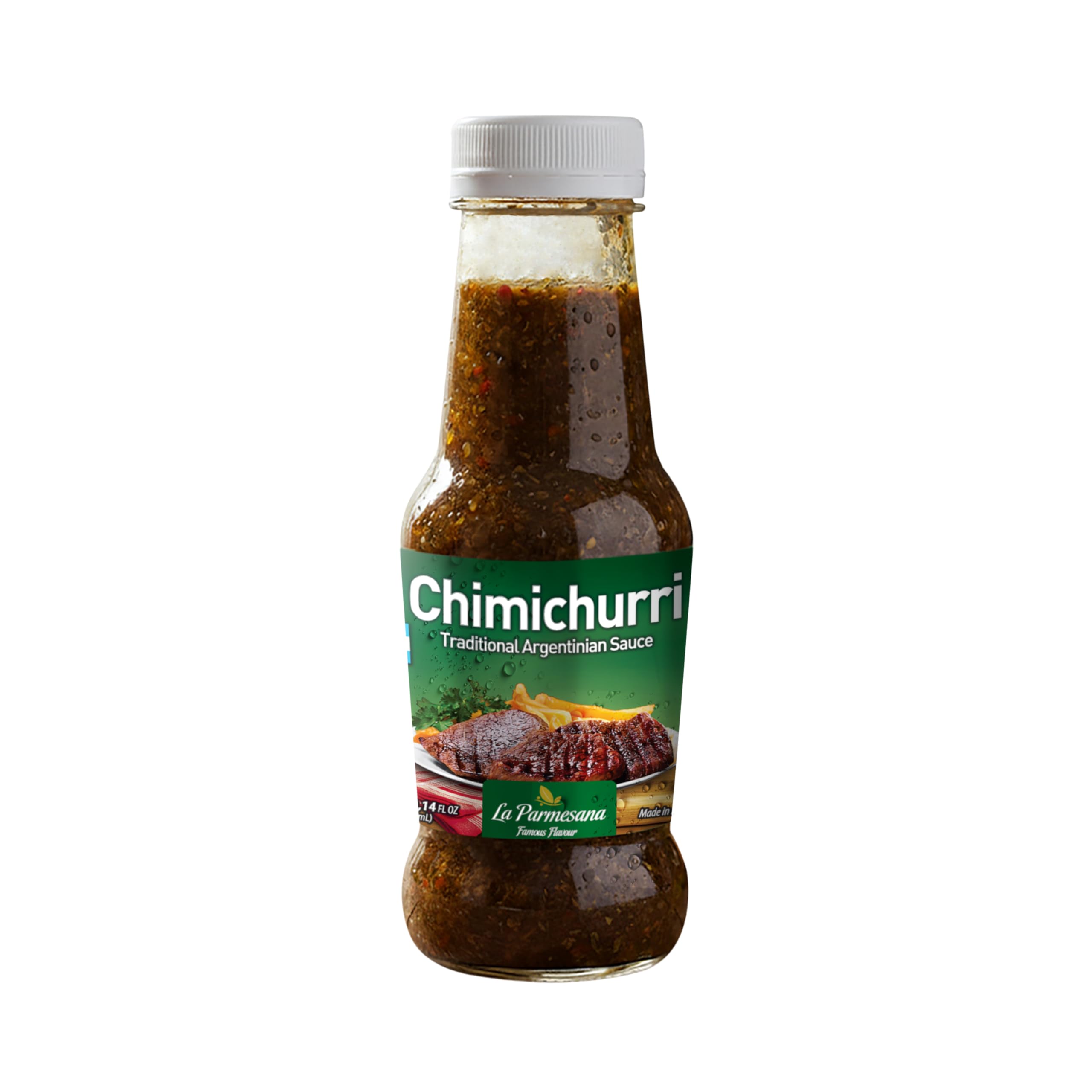 Traditional Argentine Chimichurri Sauce 300 ml | Authentic Herb & Garlic Sauce - 10.14 fl oz - Ready to Use.