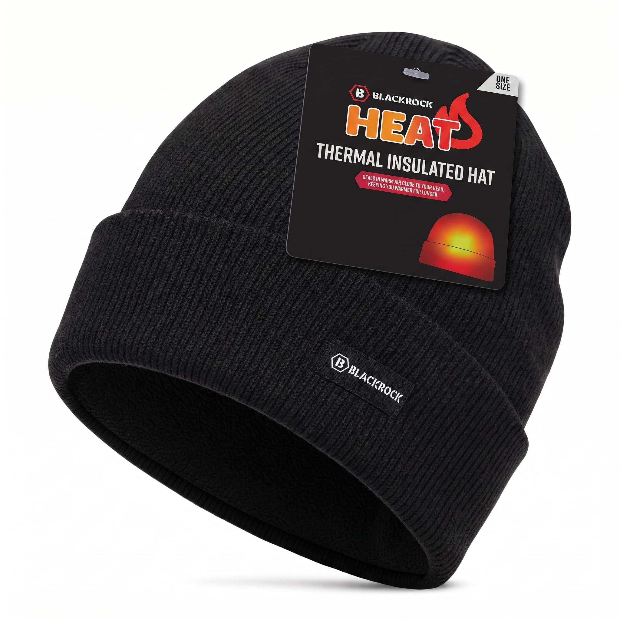 Men's Black Heat Thermal Insulated Hat-image-28