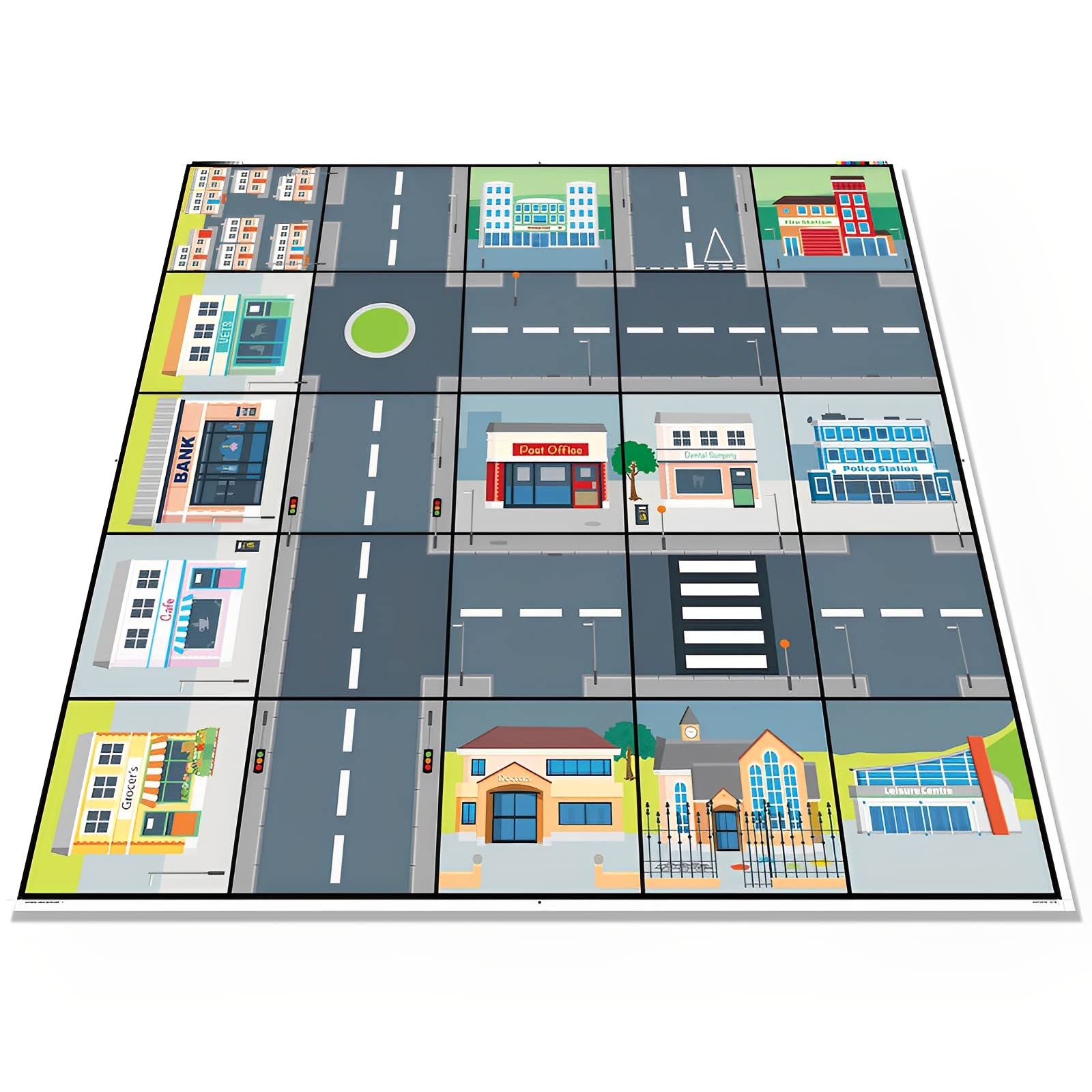 Generic People Who Help Us Playmat for Bee-Bot or Blue-Bot Programmable Robots - STEM Educational Interactive Activity Mats Coding Floor Robot Accessories - IT10145, Large