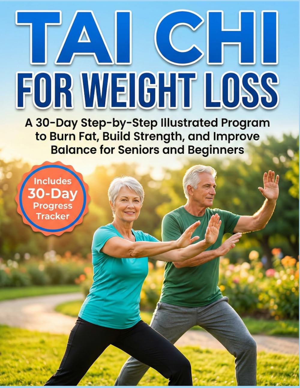 Tai Chi for Weight Loss: A 30-Day Step-by-Step Illustrated Program to Burn Fat, Build Strength, and Improve Balance for seniors and beginners Includes 30-Day Progress Tracker