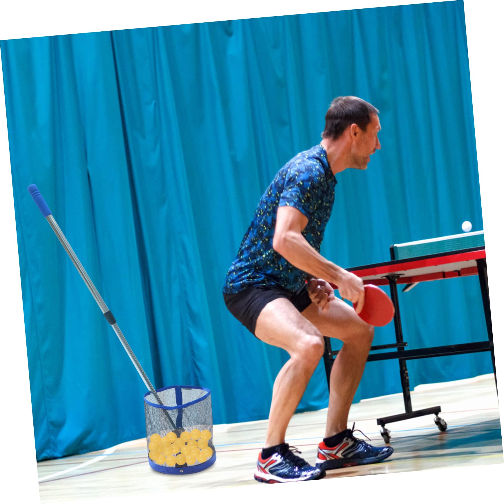 Rete Raccoglipalline da Ping Pong Tavolo Capacità 120 Pezzi di Alluminio | Rete Ping da Tavolo per Palline da Ping, per Allenamento di Tennis Tavolo, Accessorio da Raccolta Colore Casuale