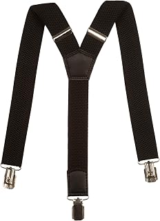 Junior/Children’s Simple Fully Adjustable Elasticated Clip on Y-Shape Braces/Suspenders - 3cm (5-12 Years)