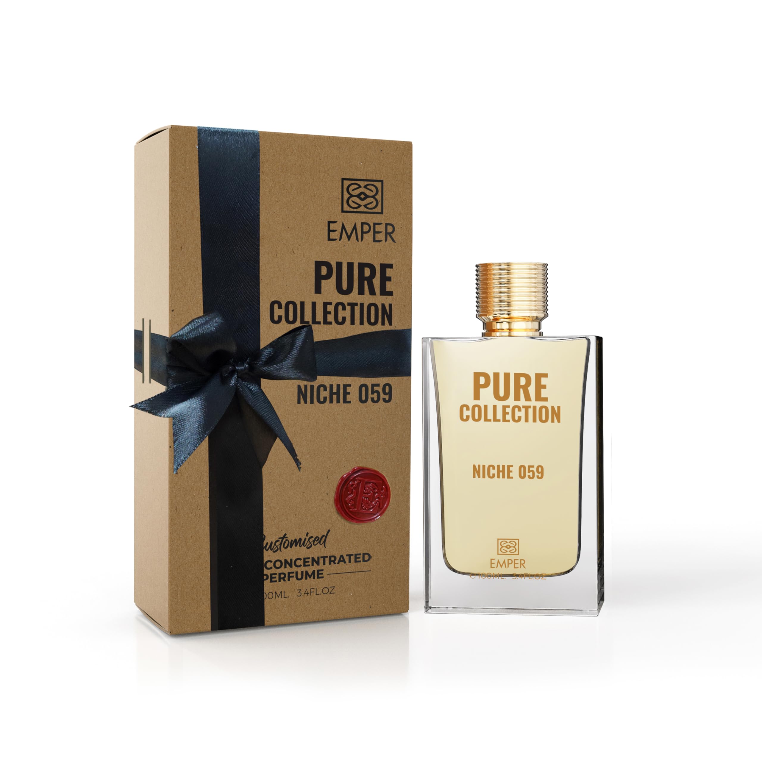 PURE COLLECTION NICHE 059 by EMPER Eau de Parfum Unisex 100ml | Luxurious Amber Woody Scent | Long-Lasting Niche Perfume | Elegant, Timeless & Premium Unisex Fragrance for Day or Evening Wear