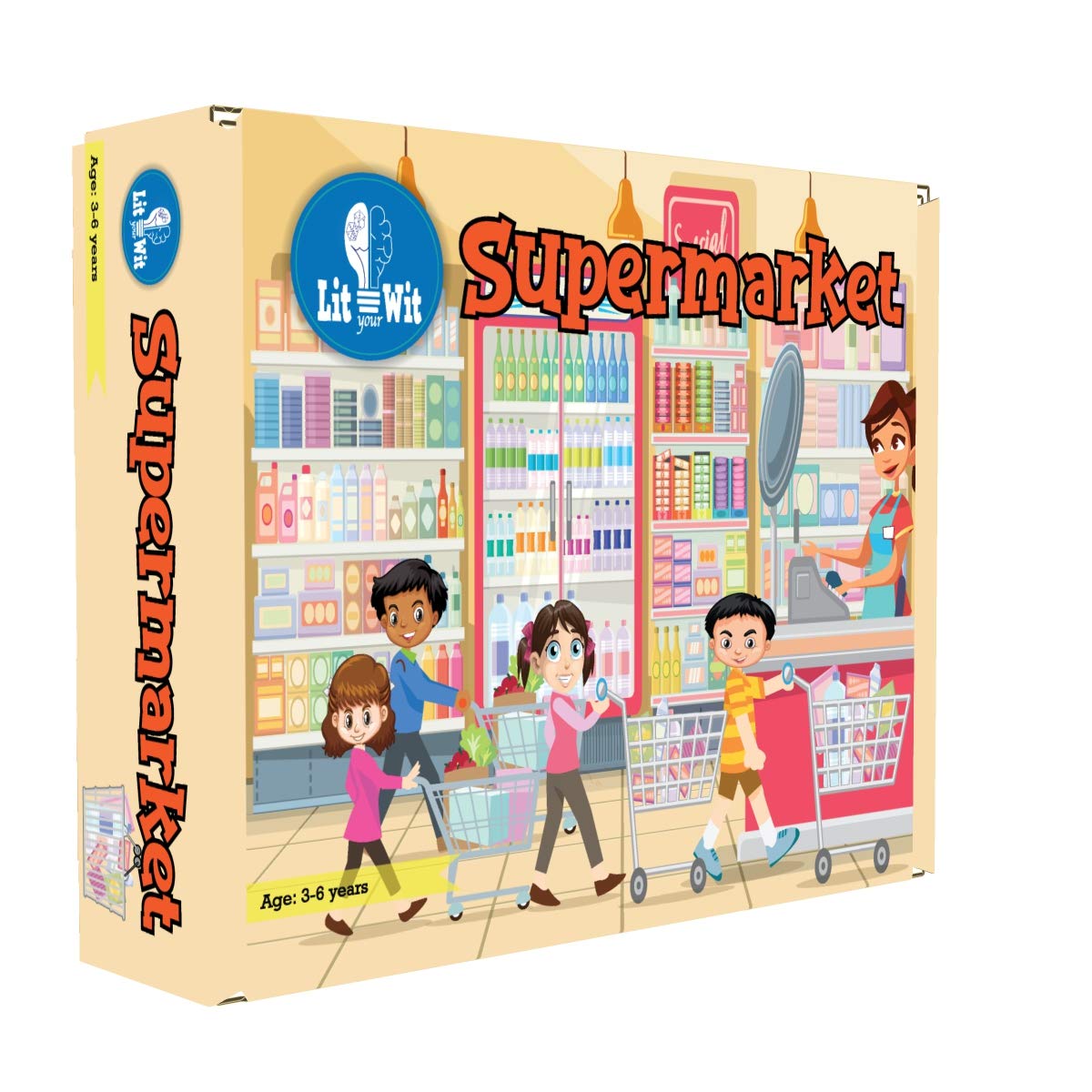 Lit your Wit - Supermarket, Learn While You Shop! Age Group 3 to 6 Years