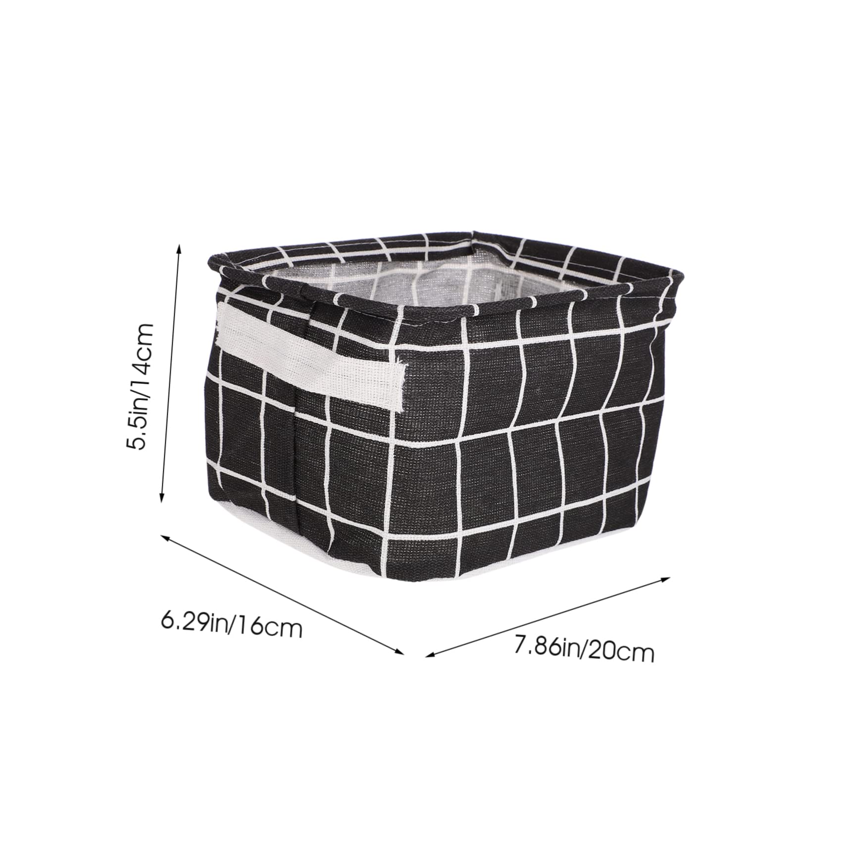 Cabilock 6piezas Cesta De Almacenamiento De Algodón De Cestos Rectangulares Para Organizar Oficina Cocina y Baño Diseño Resistente y Práctico
