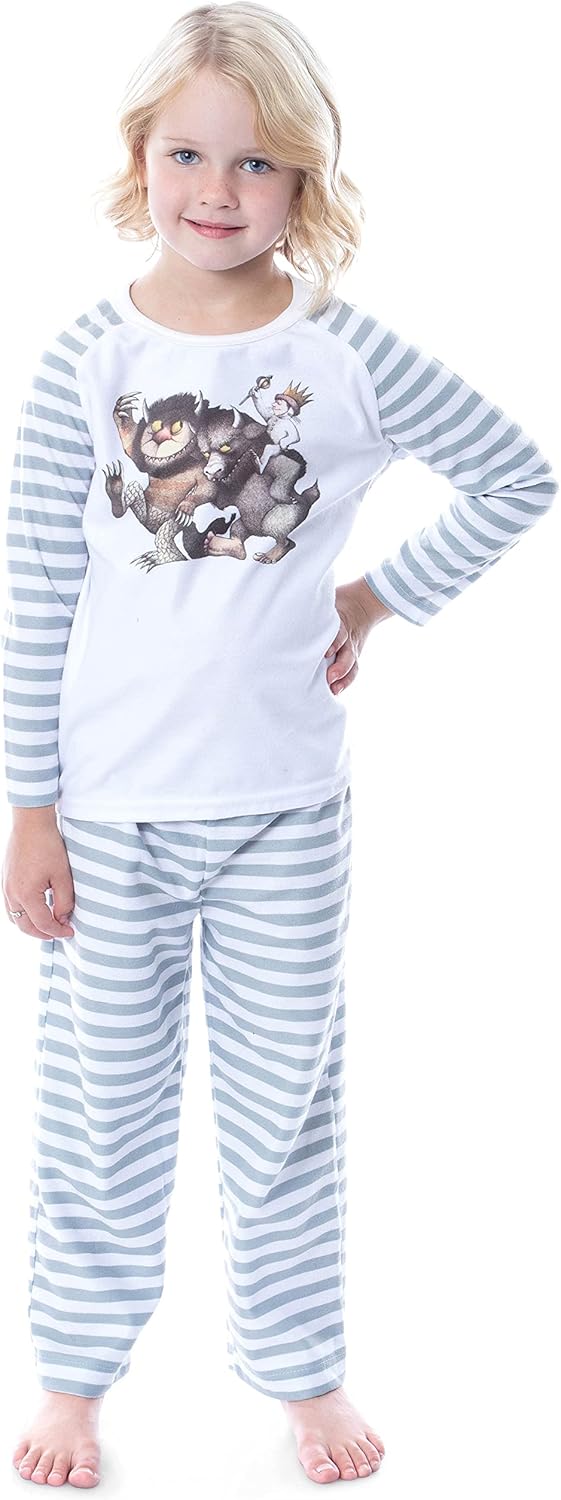 INTIMO Where The Wild Things Are Little Boys' Rumpus Start Striped Pajama Sleep Set - Image 3