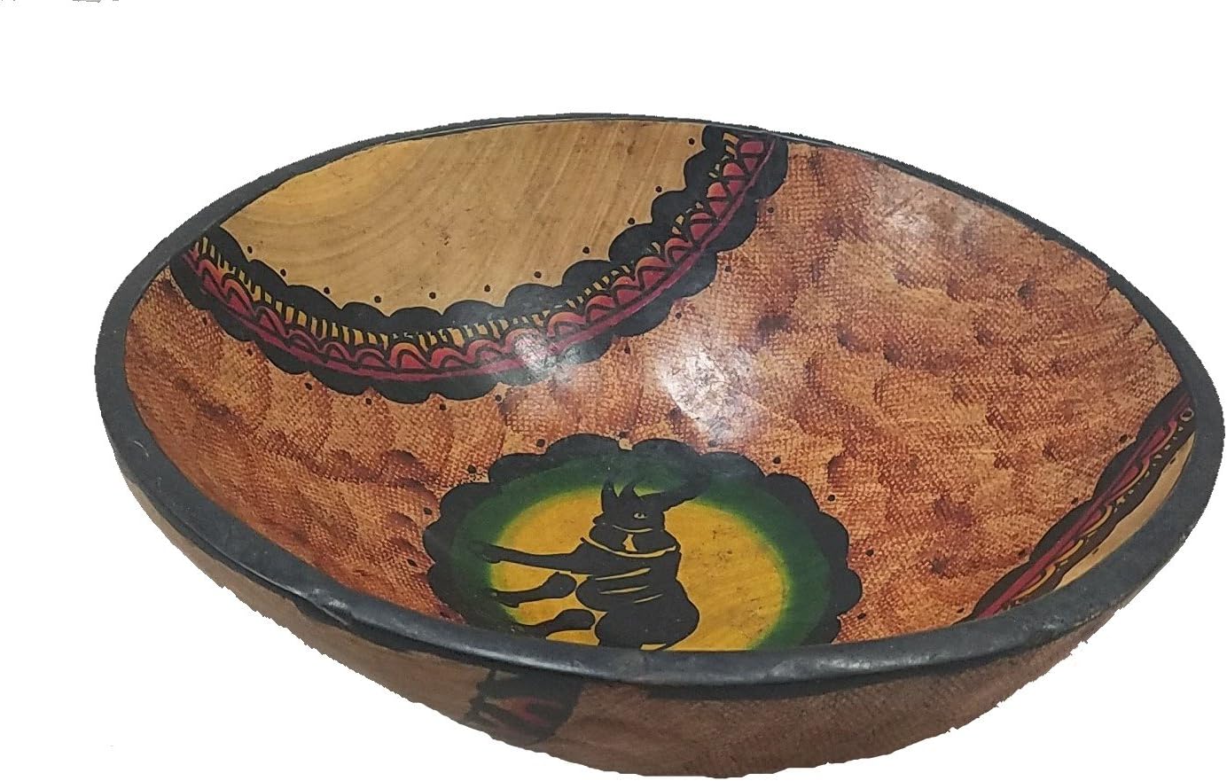 Maasai Masai Decorative Round Wooden Elephant Bowl