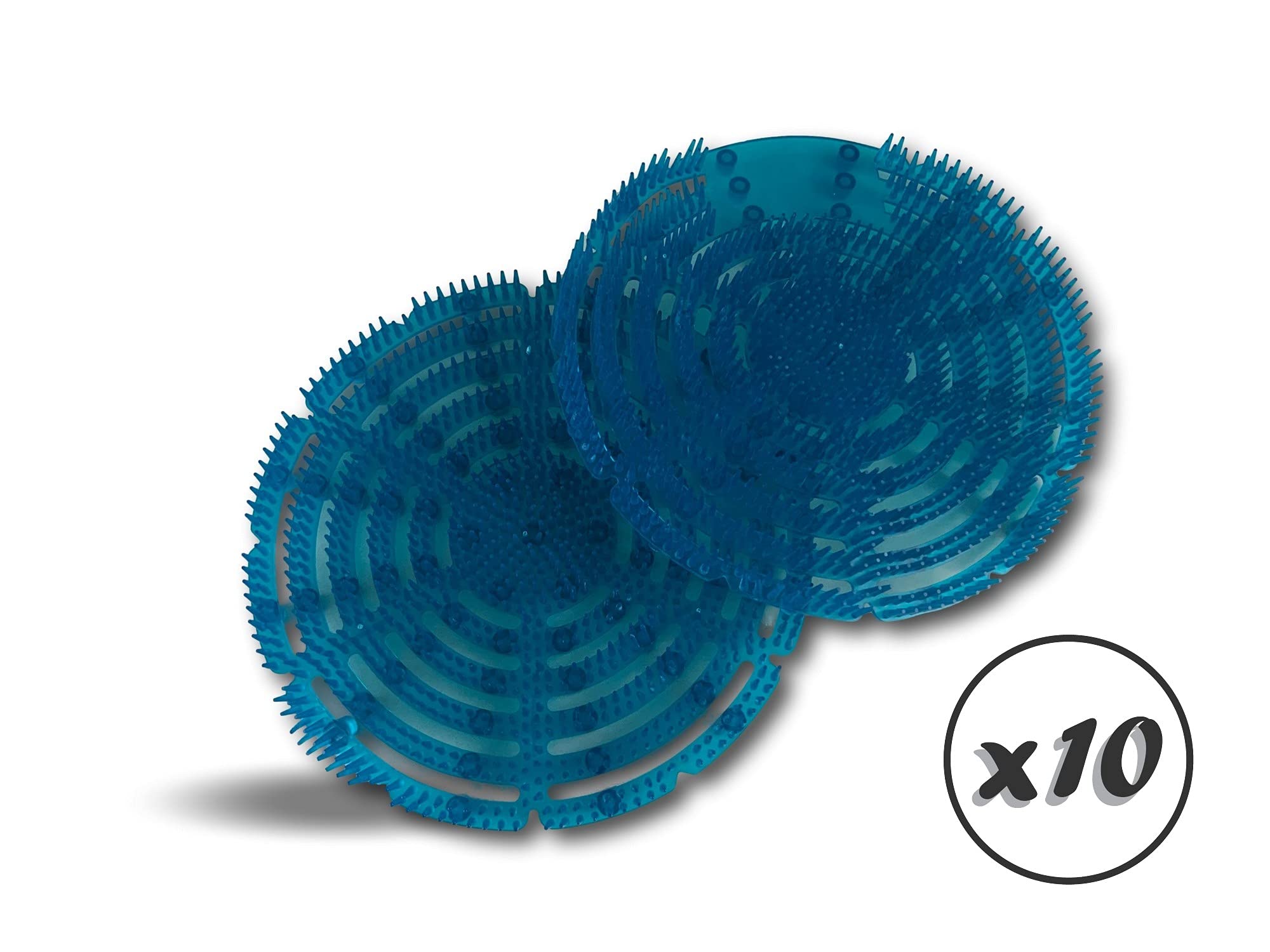 Kibros Pack 20 écrans urinoir anti-splash Ø 17 cm menthe bleu