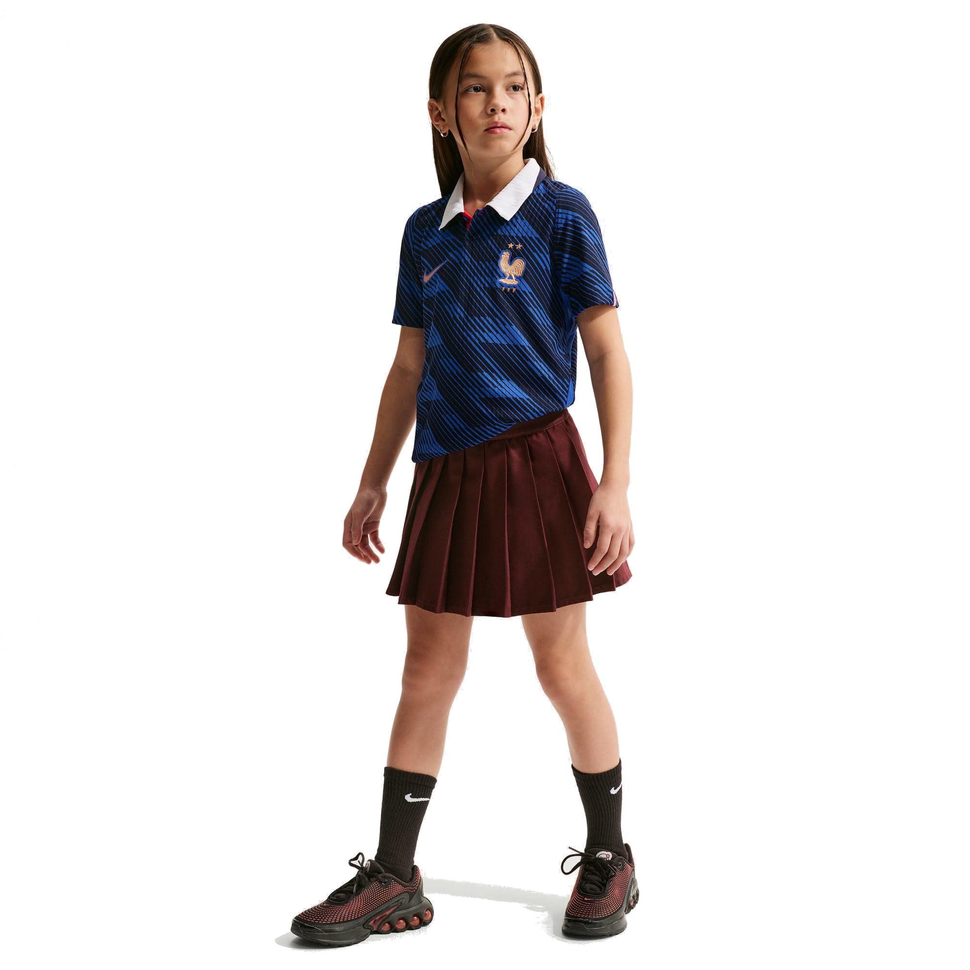 Nike FFF 2026 Heimspiel Nike Aero-Fit Authentic Fußballtrikot für Ältere Kinder Maglia da Calcio Unisex - Bambini e Ragazzi