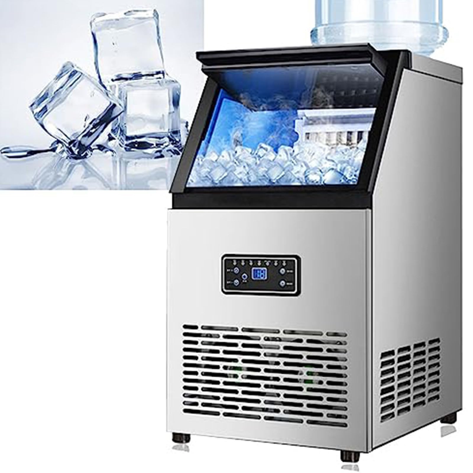 Máquina Hacer Hielo Máquina Hielo Industrial Capacidad Almacenamieto 11.5KG 50kg