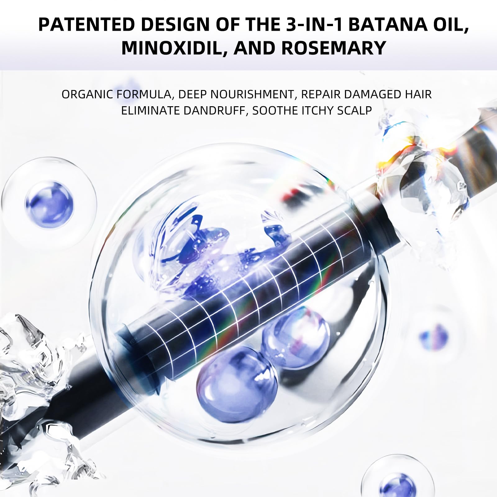 Condition photo showing New/Like New for Batana Oil For Hair Growth - 3in1 Hair Serum, 4.2 oz, Batana Oil + Minoxidil + Rosemary, For Thinning Hair & Scalp Care