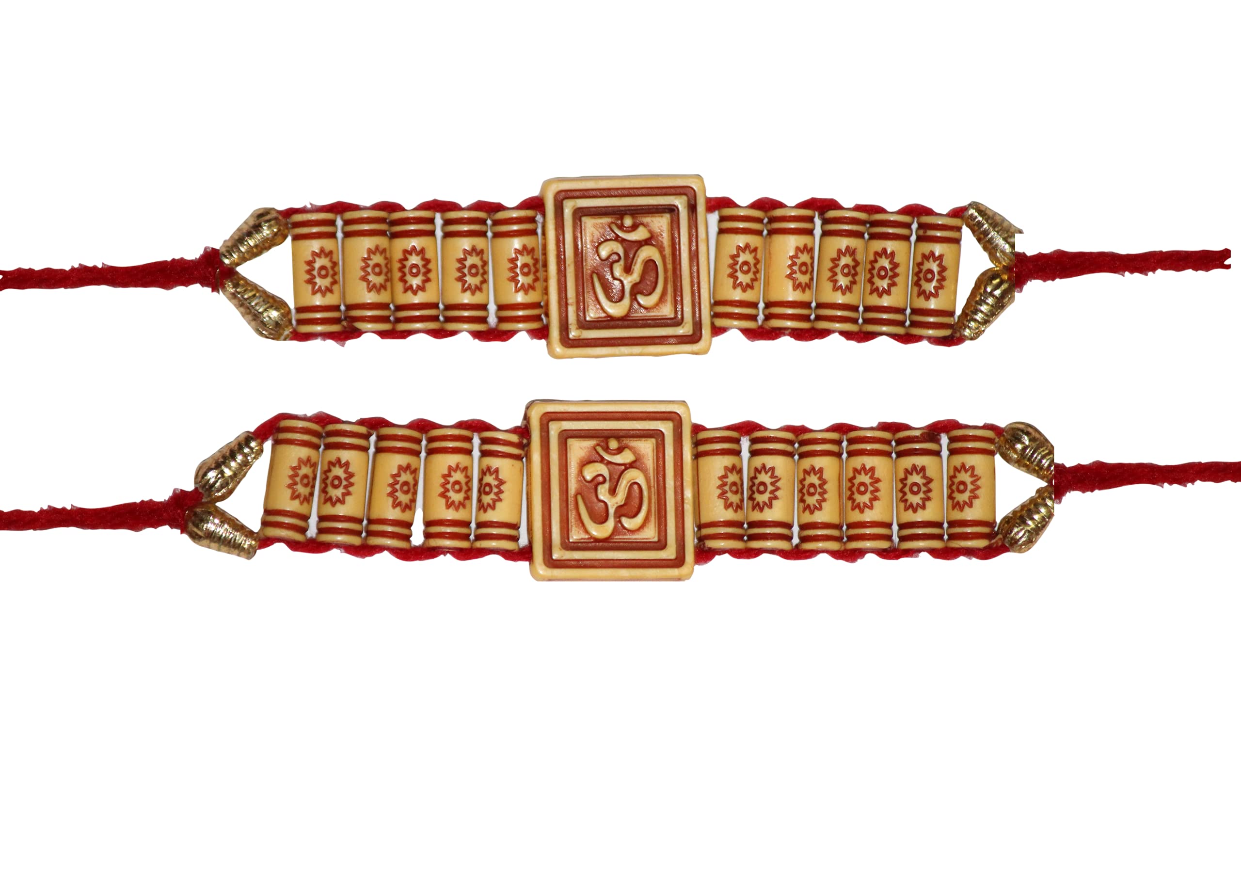 NITYAM ENTERPRISES Om Designed Wooden Rakhi With Roli Chawal | Set of 2(NE 143) (B098MDT1MK) Amazon Price History, Amazon Price Tracker