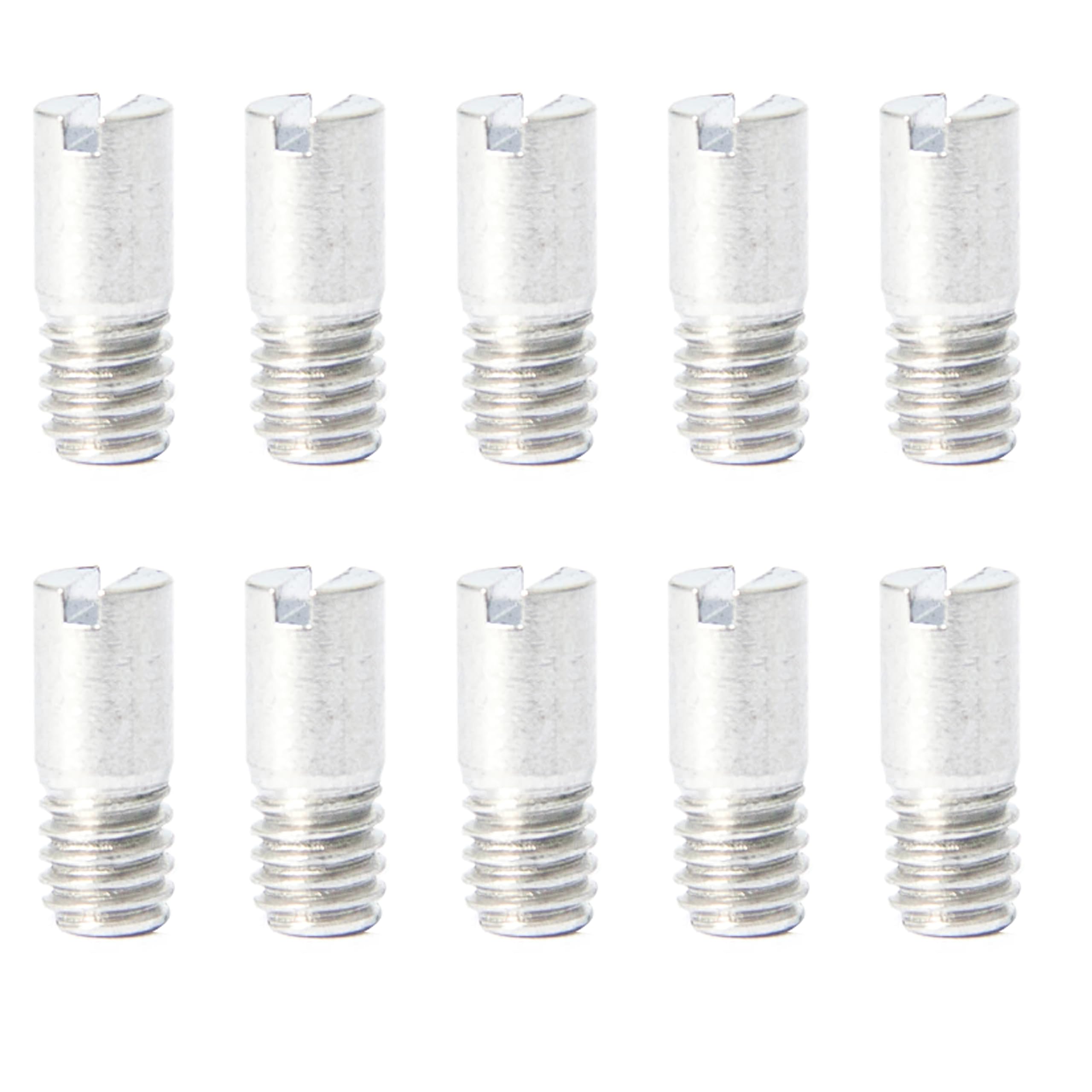 棚ダボ M4 ネジ式 M4×10mm 10個 304ステンレス 棚受け スロット付き 棚受け金具 キッチンキャビネット クローゼット用 DIY 固定サポート