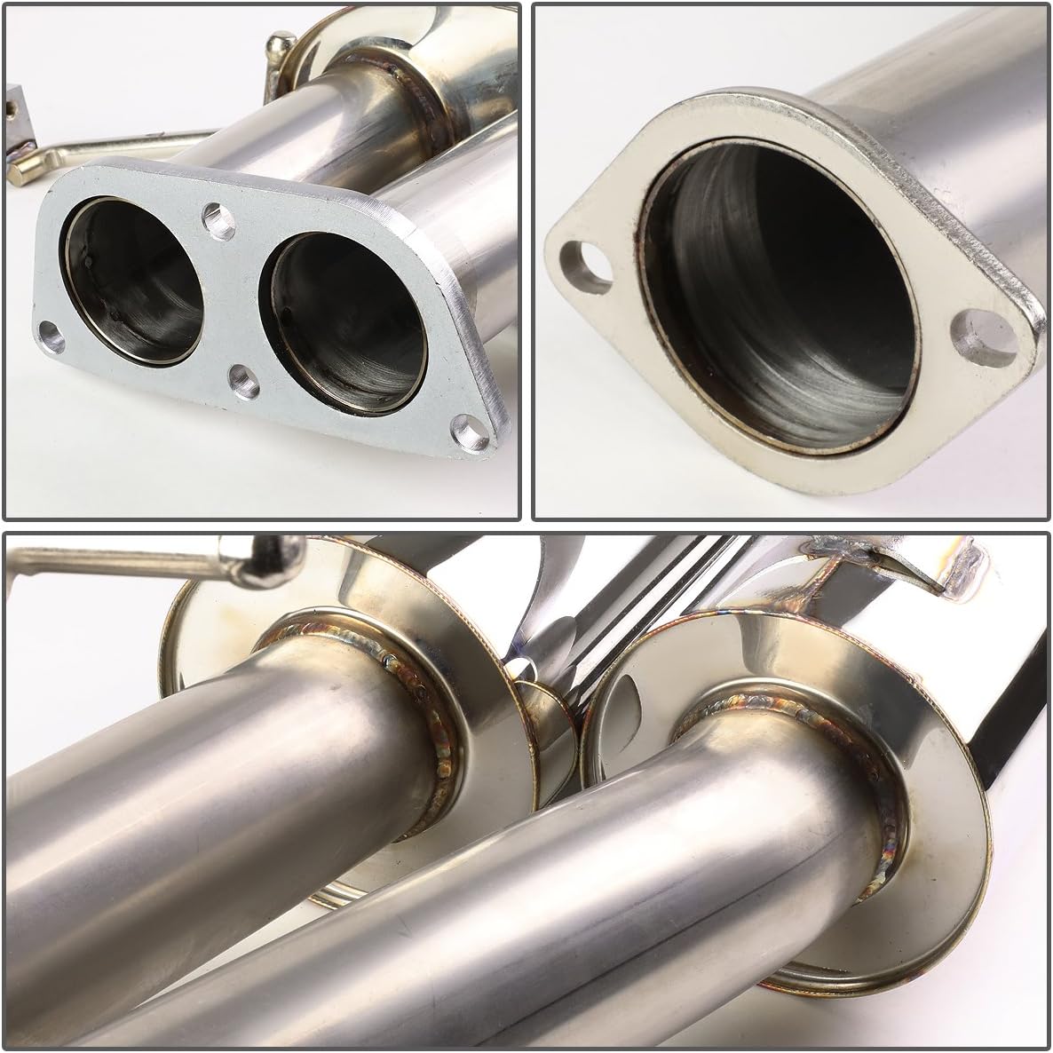 DNA MOTORING CBE-NS13-D Cat Back Exhaust System [Compatible with 89-94 Nissan 240SX]