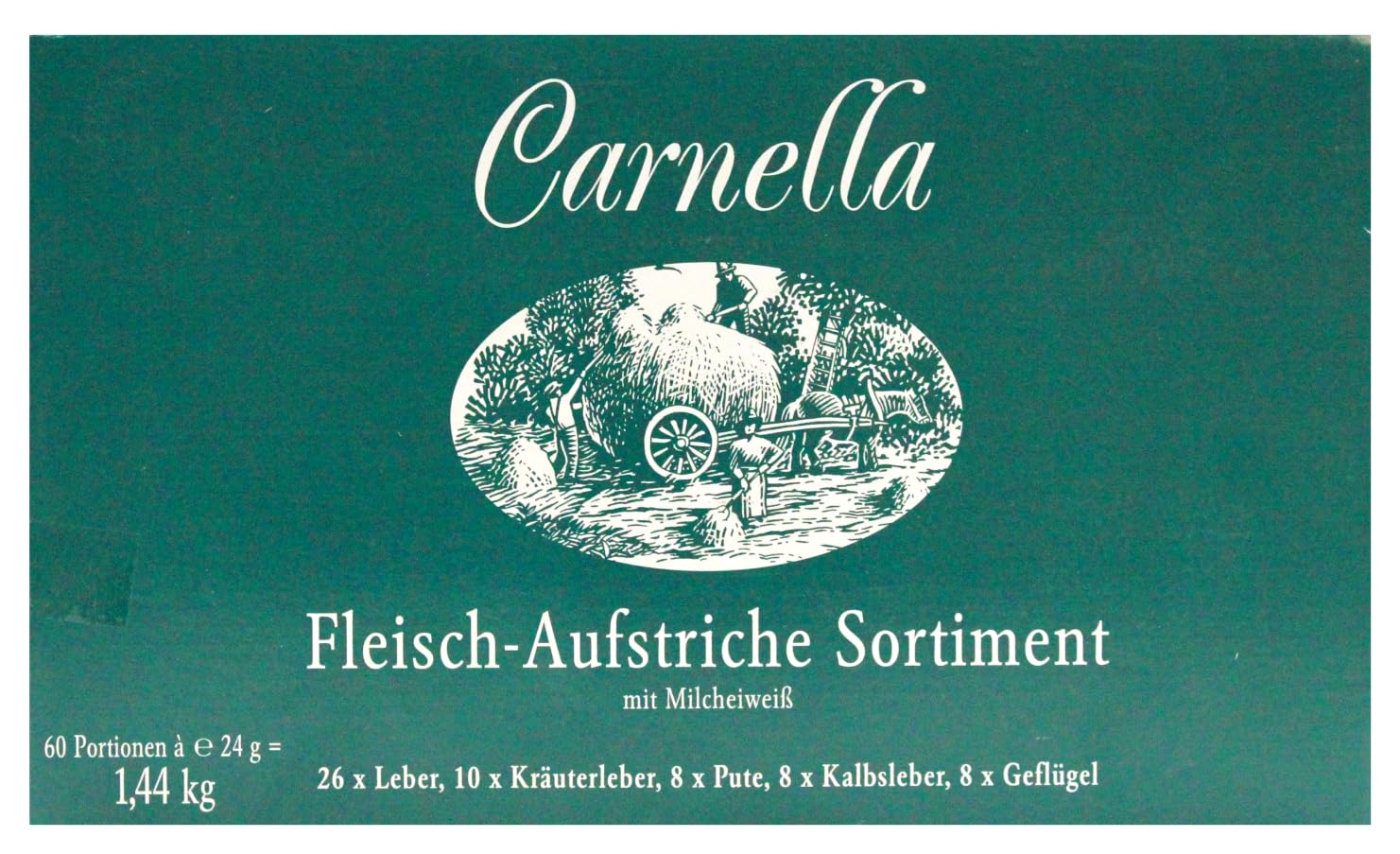 Carnella - Fleischaufstrich Portionen - Mix Sortiment - 60 x 24 g