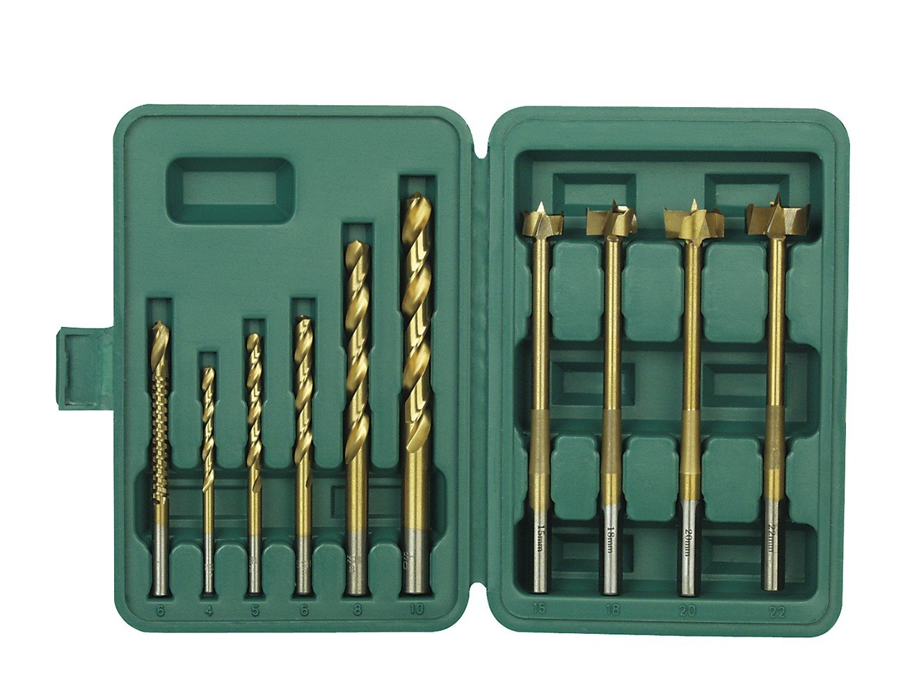 Brüder Mannesmann M54310 Çeşitli Matkap Seti, Çok Fonksiyonlu Freze Matkabı Hss Uçları Ile 10 Parça
