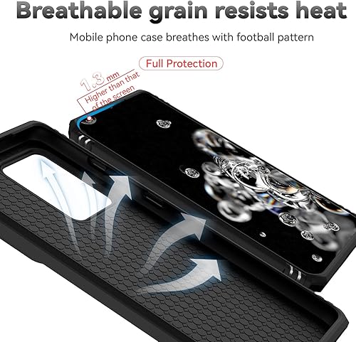 Miniatura 9 de Funda para Samsung Galaxy S20 Ultra con cubierta para lente de cámara, protector de pantalla HD, resistente a caídas de grado militar, soporte