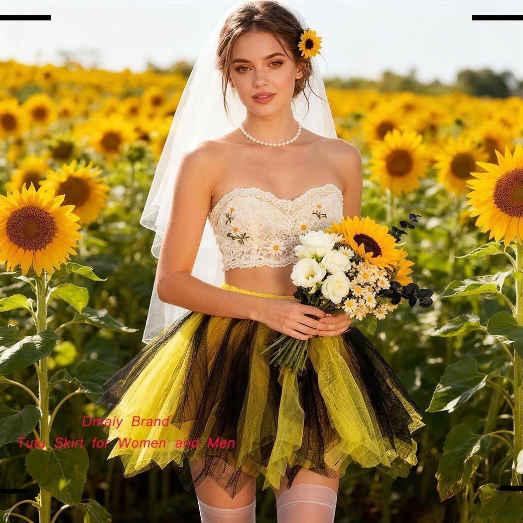 Women Tutu Skirt Elastic Dance Skirts Tulle Ballet Tutu Classic Adult Costume Bottoms for Festival Cosplay