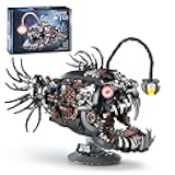 XITALAXU Mechanical Fish Building Sets,Ocean Animal Collection Toy,Adults Home or Office Decor,STEM Building Gift for Teens Boys and Girls 8-14 (1038PCS)