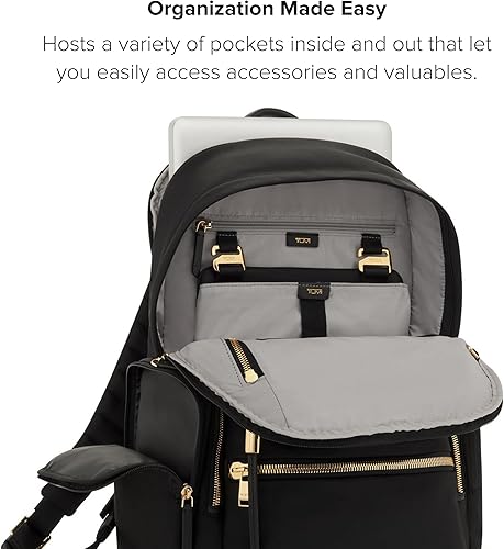 Miniatura 5 de TUMI - Mochila Voyageur Celina - Mochila para hombre y mujer - Bolsa de viaje, Hardware negro y dorado, Voyageur Celina Mochila