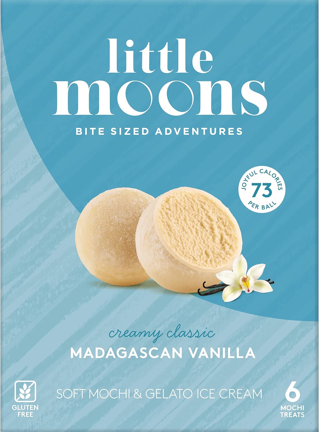 Little Moons Madagascan Vanilla Mochi Ice Cream 6 X 32g Frozen Amazon Co Uk Grocery