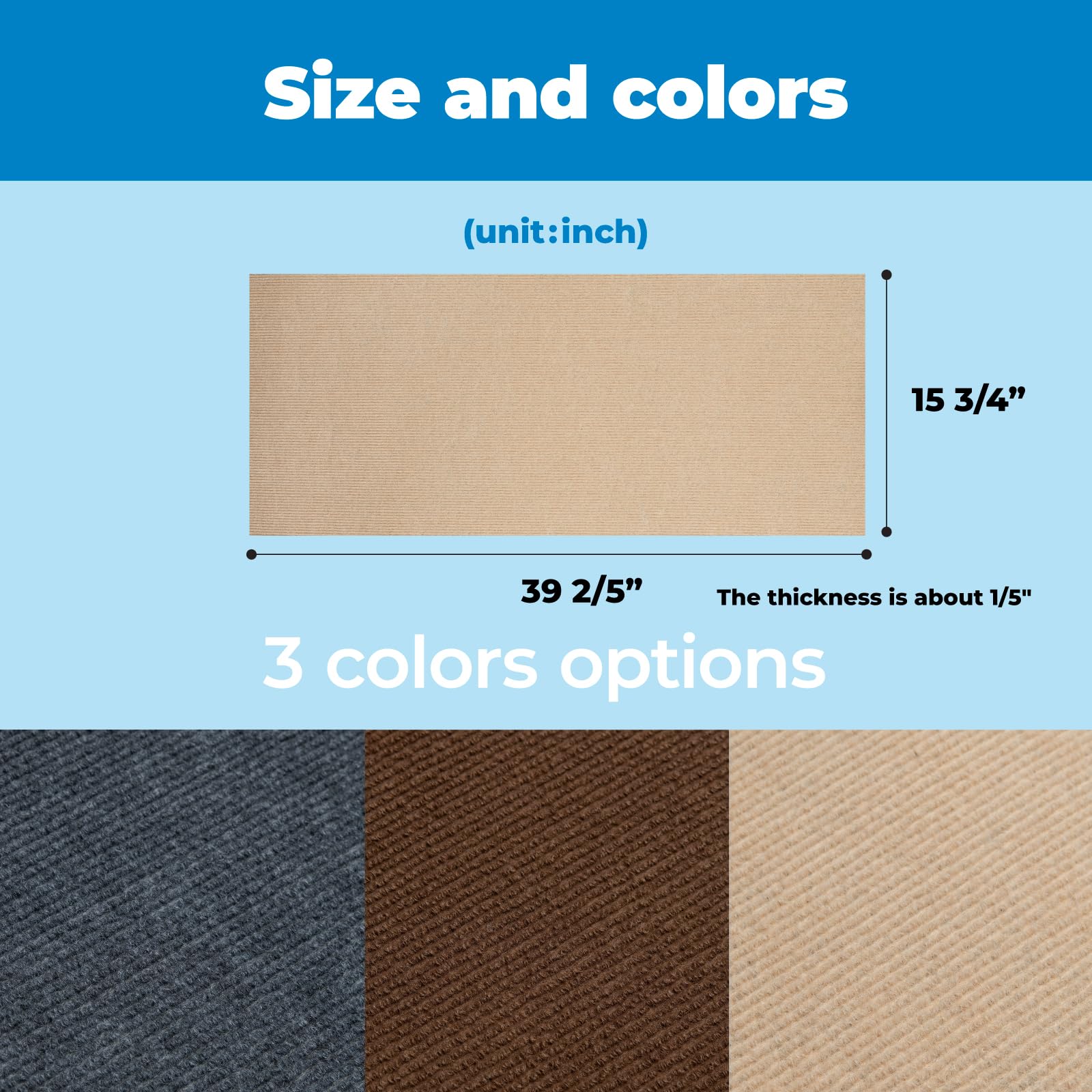 'Sofa-Scratcher Squared' Cat Scratching Post & Couch-Corner/Furniture Protector (Charcoal) - image 7